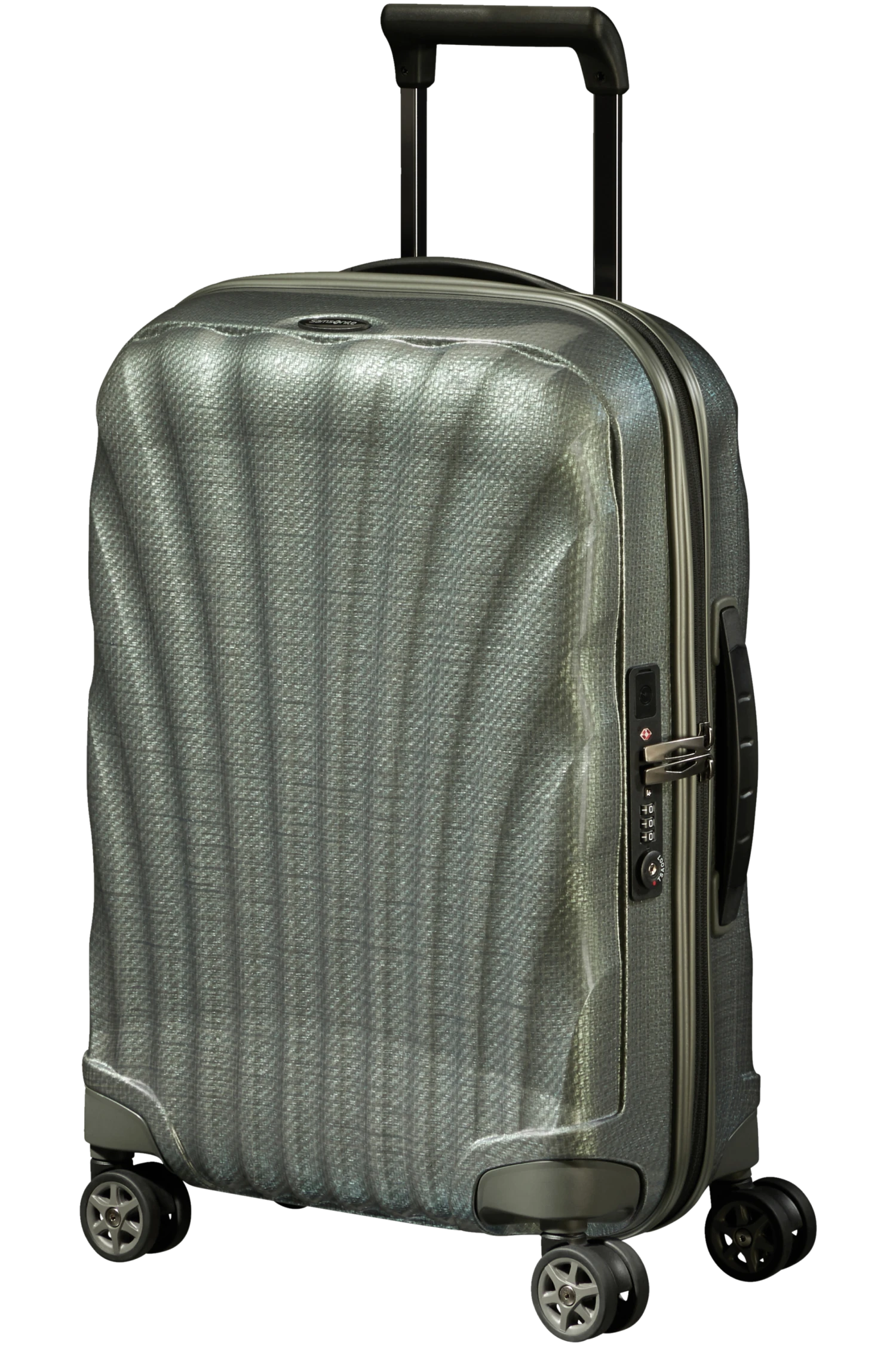 Samsonite C-Lite Valise à 4 Roues 55cm - Vert Métal