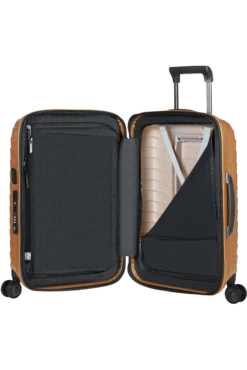 Samsonite Proxis Valise à 4 Roues Extensible 55cm - Honey Gold -Voyage Soldes 126035 6856 126035 6856 proxis spinner 5520 exp interior 99e17c22 e163 486f b422 afd2008d1295