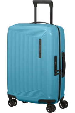 Samsonite Nuon Valise à 4 Roues Extensible 55cm - Metallic Ocean Blue