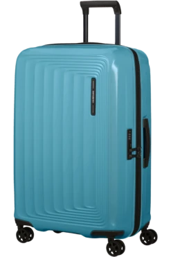 Samsonite Nuon Valise à 4 Roues Extensible 69cm - Metallic Ocean Blue