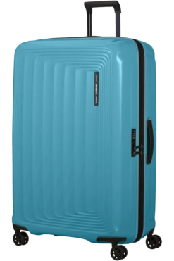 Samsonite Nuon Valise à 4 Roues Extensible 81cm - Metallic Ocean Blue