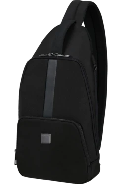 Samsonite Sacksquare Sac Bandoulière - Noir -Voyage Soldes 146476 1041 146476 1041 sacksquare slingbag m front34 f39fbbb4 ed58 404e 92f2 af9a009fd60e